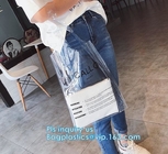 Custom Logo Fashion Waterproof Vinyl PVC Shopping Bag, Custom PVC transparent waterproof shopping bag PVC environmental
