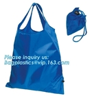 custom promotional reusable grocery 190t polyester foldable shopping bag,High Quality academy outdoor zipper pocket cust