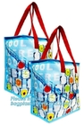 Custom good quality smart portable polyester reusable folding shopping bag，210T polyester drawstring bag/drawstring back