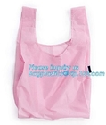 Supermarket polyester foldable non-woven bags fabric grocery shopping bag with different colors,Eco Friendly Polyester L