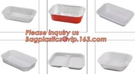 Rectangular Disposable Aluminum Foil Food Preserving Container,15ml 25ml 50ml 150ml 250ml Disposable Aluminum foil conta