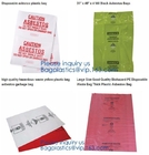 Autoclavable Plastic Bags 6 Mil Polyethylene , Heavy Duty Waste Bags For Construction