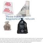 Autoclavable Plastic Bags 6 Mil Polyethylene , Heavy Duty Waste Bags For Construction